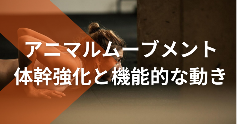 アニマルムーブメント：体幹強化と機能的な動きを追求する家でも出来るトレーニング方法