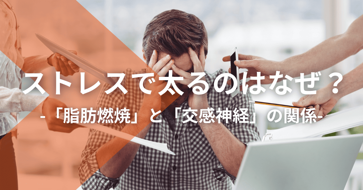 ストレスで太るのはなぜ?「脂肪燃焼」と「交感神経」の関係