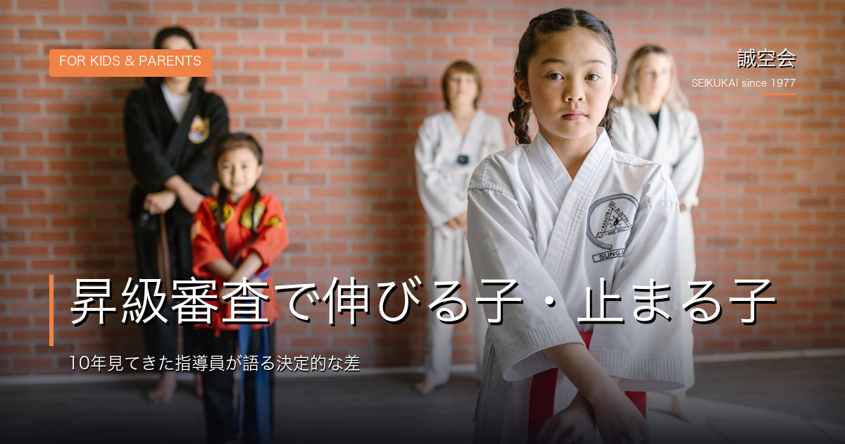 昇級審査で伸びる子・止まる子｜10年見てきた指導員が語る決定的な差